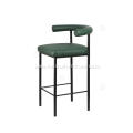 Kashmir full green lether bar stool